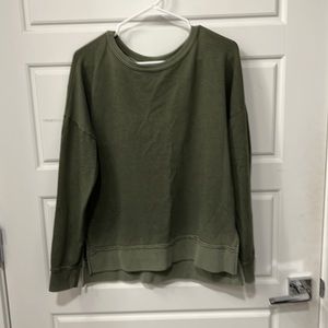Olive green sweatshirt